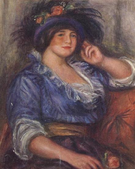 Pierre Renoir Young Girl with a Rose (Mme Colonna Romano) Sweden oil painting art